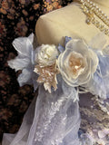 Vintage Ombre Off-the-shoulder Applique Beaded Sweet 16 Quinceanera A-Line Evening Dress Ball Gown HZ1024