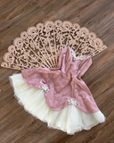 New Simple Pink Sweetheart Applique A-line Satin Short Homecoming Dresses HZ1024