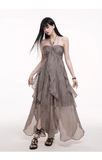Simple Fashion Beach Party Chiffon Halter Dress HZ1024