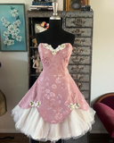 New Simple Pink Sweetheart Applique A-line Satin Short Homecoming Dresses HZ1024
