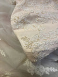Retro Light Pink Sweetheart Applique Strapless Tulle Sweet 16 Quinceanera A-Line Evening Dress Ball Gown HZ1024