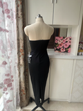 Chic Sheath Evening Gown Strapless Party Dress Ankle Length Formal Dress HZ1024