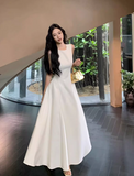 Simple Fashion Pink Design Elegant A-line Sleeveless Women Vest Dress HZ1024