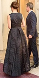 Elegant Black Lace Mother of Bride Dress Sleeveless Evening Gown Simple Formal Dress HZ1024