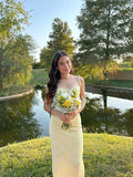 Spaghetti Straps Sweetheart Neck Sleeveless Lace Long Prom Dress Bridesmaid Dress HZ1024
