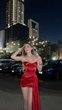 Simple Burgundy Satin Bodycon Sleeveless Mini Birthday Party Dress Homecoming Dress HZ1024