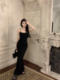 Simple Fashion Mermaid Design A-line Spaghetti Strap Dress HZ1024