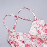 New Simple Fashion Floral Spaghetti Strap Dress HZ1024