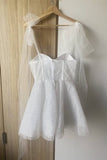 Fashion Silvery Corset Sweetheart Sequin Design Spaghetti Strap Homecoming Dress HZ1024